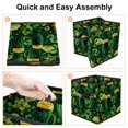thumbnail image 4 of Saint Patrick's Day Foldable Storage Basket Organizer Bins with Handle, 10.8"x10.5"x10.6", Large Capacity Storage Bins, 4 of 6