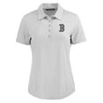 thumbnail image 2 of Women's Cutter & Buck Gray Boston Red Sox  Coastline Epic Comfort Eco Recycled Polo, 2 of 3