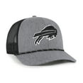 thumbnail image 2 of Men's '47 Heather Charcoal Buffalo Bills Carbon Rope Trucker Adjustable Hat, 2 of 4