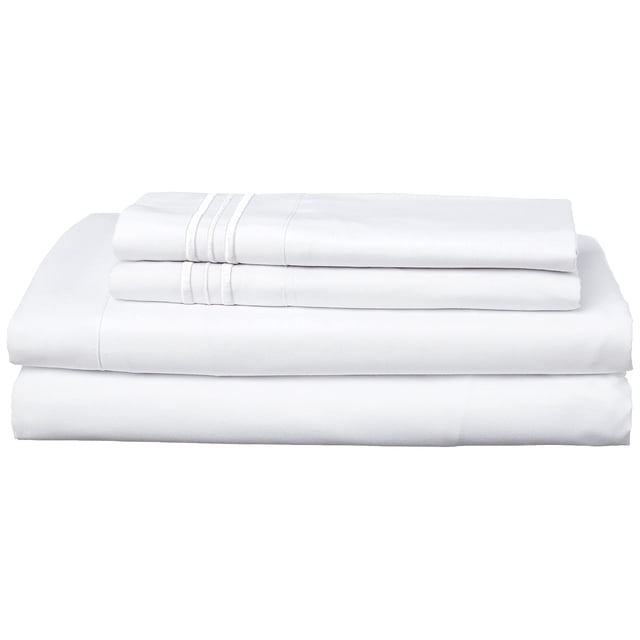 Sábanas Sweet Home Collection Supreme King, color blanco