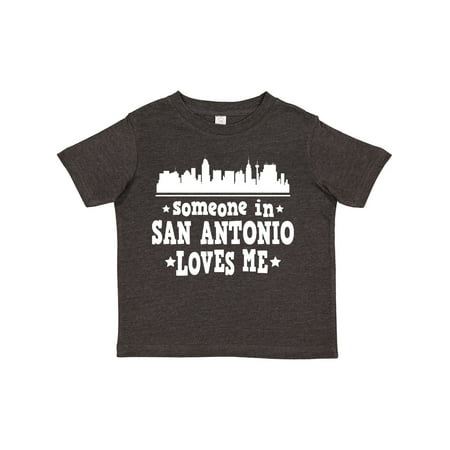 

Inktastic Someone in San Antonio Loves Me Texas Gift Toddler Boy or Toddler Girl T-Shirt