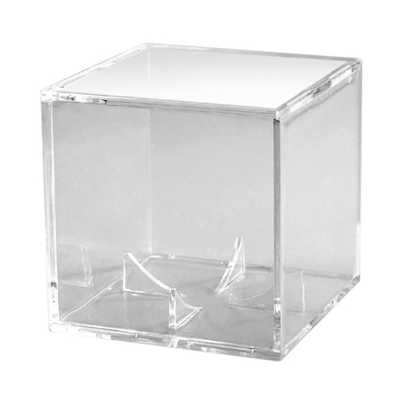 Présentoir de Baseball Protection Acrylique Cube Support de Baseball Boîte de Supports Transparents pour Balle de 9''