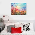 thumbnail image 4 of Nawypu Floral Canvas Wall Art Decor Abstract Flower Pictures Print on Canvas for Living Room Colorful Wideflower Painting for Bedroom Watercolor Artwork for Bathroom Decorations, Ready to Hang, 4 of 4