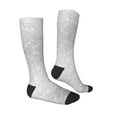 thumbnail image 3 of Easygdp Silver Glitter Soccer Socks Sport Knee High Socks Calf Compression Athletic Socks for Men and Women, 3 of 9