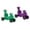 Green and Purple, variant on CarePlay 2-in-1 Squirrel Push & Ride On Toy, Indoor & Outdoor Use, 50 lb Capacity, 2-Pack, Blue & Red