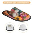 thumbnail image 3 of Balery Cowboy Boots With Flowers Pantuflas de Casa de Felpa Silenciosas con Diseño Estampado, Zapatillas Cómodas Antideslizantes de Algodón para Interior-Medium, 3 of 8