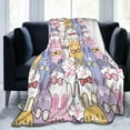 thumbnail image 2 of Yibo Cute Penguin Throw Blanket Penguin Flannel Blanket Home Decor Perfect for Bed and Sofa Blankets for All Season Microfiber Durable Couch Blankets, 2 of 7