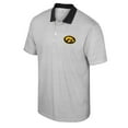 thumbnail image 2 of Men's Colosseum White Iowa Hawkeyes Print Stripe Polo, 2 of 3