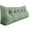 Green, variant on WOWMAX Sofa Daybed Large Filled Triangular Wedge Cushion Bed Backrest Positioning Support Pillow Reading Pillow Office Lumbar Pad with Removable Cover Gray Twin