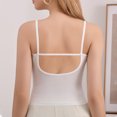 thumbnail image 5 of ZyeKqe Camisole Tops for Women Spaghetti Strap Sleeveless Cropped Shirts Square Neck Undershirts Base Layer Vests Sleepwear, 5 of 6