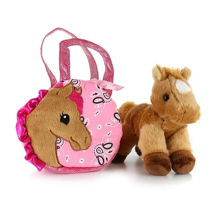 - Pretty Pony Fancy Pal with Horse - Stuffed Animal by Aurora Plush (32766)