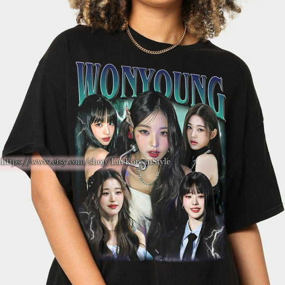 Limited Wonyoung Ive Korean Pop Tshirt Vintage Unisex Shirt