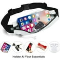 thumbnail image 3 of 2pcs Slim Running Belt For Men and Women Waist Fanny Pack Phone Holder Pouch Bag Reflective Zipper Pocket Workout Cycling Fitness, 3 of 6