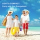 thumbnail image 4 of Estera de playa para exteriores, impermeable, ligera, plegable, portátil, manta de bolsillo, estera de picnic, estera grande y compacta, sin arena, de secado rápido, con 4 esquinas, 4 of 5