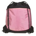 thumbnail image 1 of Debco P4028 Drawstring Backpack - Black / Pink, 1 of 1