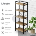 thumbnail image 2 of Mubson Librero Minimalista con 5 Repisas. Estanteria. Bookshelf Mubson Librero, 2 of 5