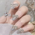 thumbnail image 4 of 12 Pcs Bowknot Nail Alloy Rhinestones For Nails Kit Bow Tie Nail Crystals For Acrylic Nails Jewels Rhinestones Nail Art-style:style2;, 4 of 5