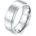 thumbnail image 1 of HSHDLDF 4mm 6mm 8mm 10mm Black Titanium Rings Wedding Band Matte Comfort Fit for Men Women, 1 of 6
