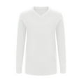 thumbnail image 6 of Qulqfy White Sweaters Women Tunic Petite V Neck Long Sleeve Fall Sweaters Women's Casual Tops 2XL, 6 of 7