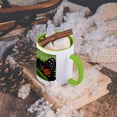 thumbnail image 5 of 3dRose, Tiger Longwing butterfly, Indianapolis, IN - US15 AJE0003 - Adam Jones, 11oz Two-Tone Green Mug, 5 of 7