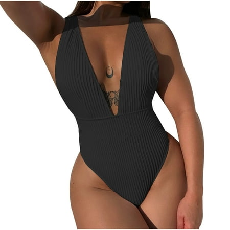 Zuesphe Womens Swimsuits 2 Piece Tankini Womens Bathing Suits Tummy Control Plus Womens Swimwear Tummy Control Beachwear Dresses for Women 2025 Bandeau Bikini Sets Sexy Strapless Clearance Sales