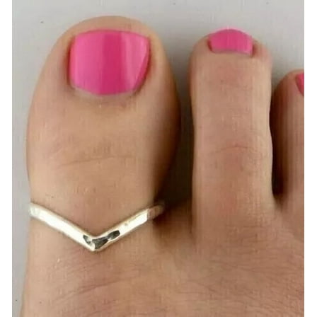 Women's Adjustable Toe Ring Real Solid 925 Sterling Silver