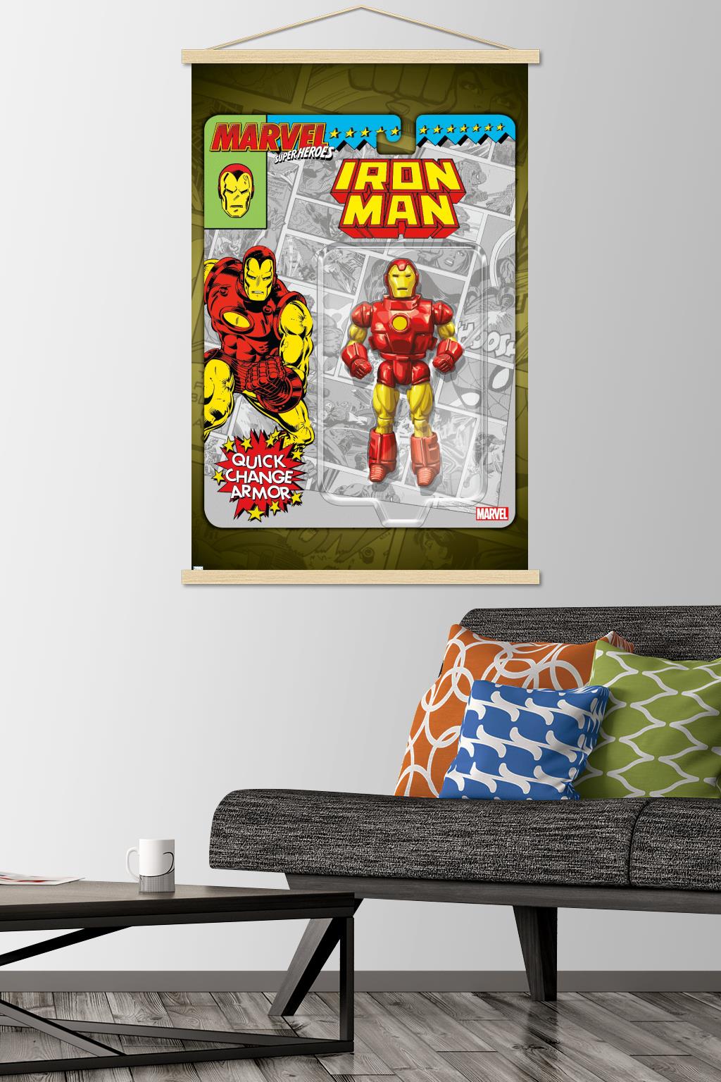 Marvel Toy Vault - Iron Man Wall Poster with Magnetic Frame, 22.375" x 34"
