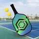 thumbnail image 5 of Pickleball Fibra de carbono Cara Absorción de golpes Cojín de núcleo de panal portátil Agarre cómodo 2 bolas Raqueta para gimnasio Deportes de Hexágono Baoblaze Piedra de Pickleball, 5 of 7