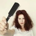 CENGZISHU Curl Hair Brush Detangling Brush And Hair Comb For Men And Women Great On Wet Or Dry
