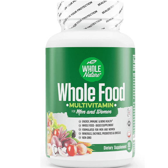 Whole Nature Multivitamin with Probiotics & Omega for Men & Women - Natural High Potency Vitamins