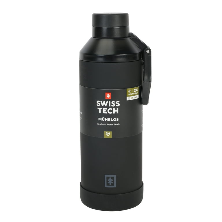 Swiss Tech Triple-Walled Water Bottle Leakproof Chug Lid