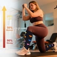 thumbnail image 6 of Spencer 2 Pairs Wide Calf Compression Socks for Women Men Plus Size 15-20mmHg Knee High Support Stockings, 2XL-4XL, 6 of 8
