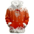 thumbnail image 2 of Christmas Hoodies for Women 2025 Long Sleeve Snowflake Graphic Hooded Sweatshirt with Pockets Pullover Tops, 2 of 4