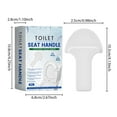 thumbnail image 3 of Toilet Seat Lifter Clean Hygiene Handle Effortless Flush Lever Ergonomic Design Easy Grip Bathroom Sanitization Tool for Effortless Cleaning and, 3 of 9