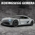 thumbnail image 4 of New 1:32 Gemini Alloy Sports Car Model Diecast Metal Racing Vehicles Model Simulation Sound and Light Children Toy Birthday Gift, 4 of 9