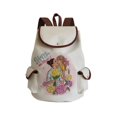 thumbnail image 1 of Women Cartoon Super Mom Life Momlife Mama Mother Print Linen Backpack Large Capacity Portable Preppy Style Drawstring Backpack, 1 of 7