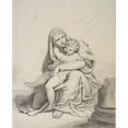 thumbnail image 3 of Richard Cosway 20x24 Black Modern Framed Museum Art Print Titled - Madonna with Child (1742 - 1821), 3 of 5