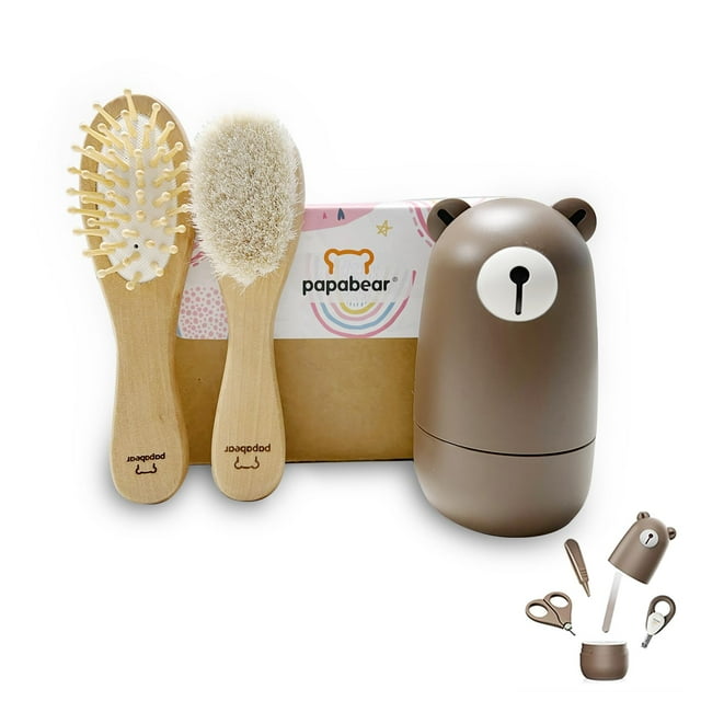 Set de cortaúñas para bebé PAPABEAR Kit de cuidado infantil