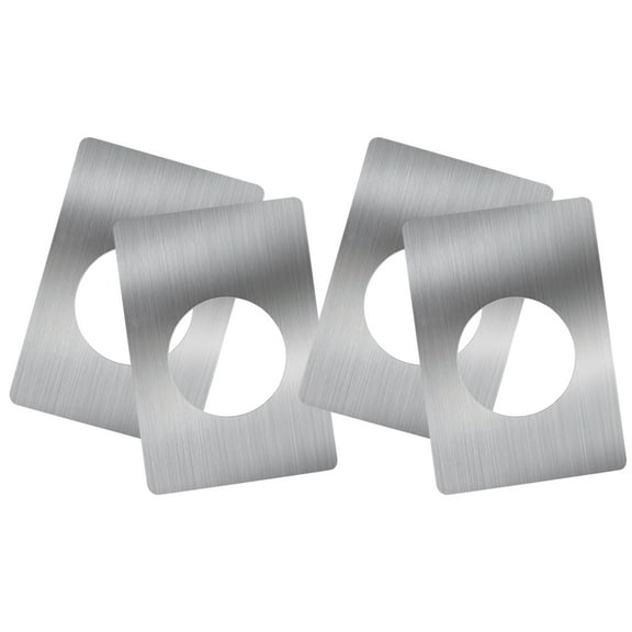 4pcs Door Knob Plate Door Hole Cover Plates Deadbolt Repair Kit Stainless Steel Reinforcement Plates