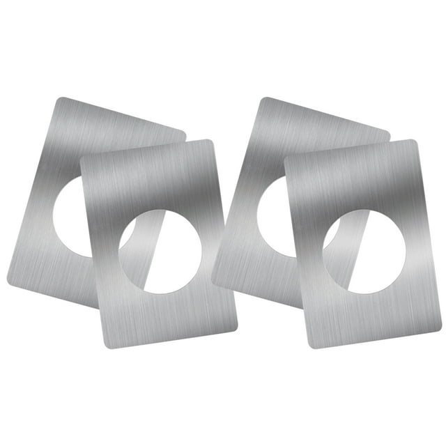 OULII 4Ud Kit De Refuerzo Para Puerta Con Placas De Inoxidable Color Plata Elegante Y Duradero