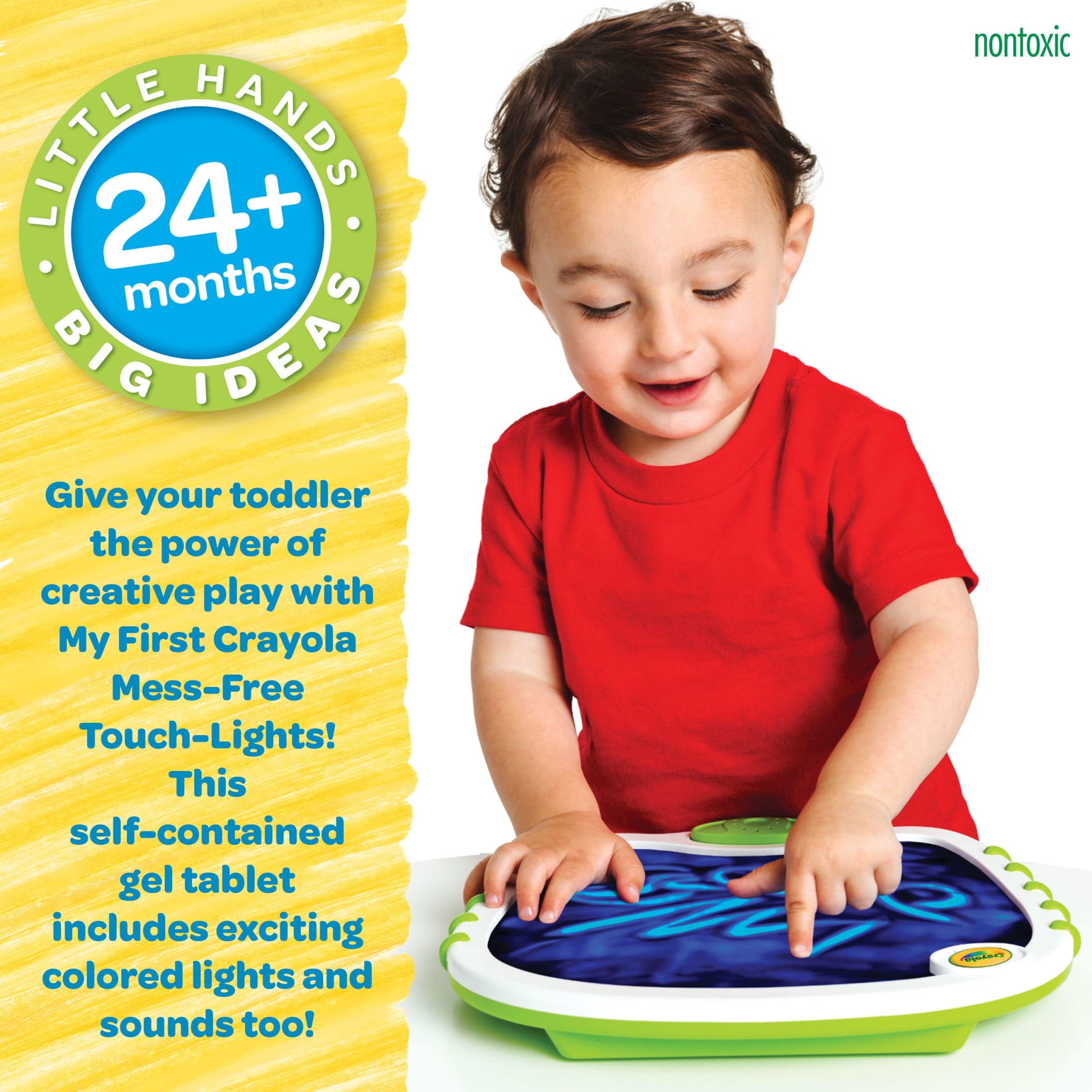 Crayola Touch Lights, Musical Doodle Board, Multi Sensory Light Up Toy,  Preschool Supplies, Creative Gift for Toddlers, Ages 2+