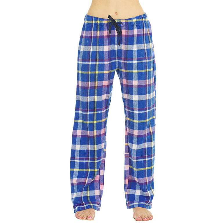 Latuza Women's Pajama Pants Cotton Lounge Pants Plaid PJs Bottoms S Red &  Navy at  Women's Clothing store