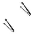 thumbnail image 3 of Shengyu Sugar Tong Portable Reusable Washable Solid Color Ice-cube Picker Indoor Kitchen Restaurant Food Serving Tool Clip Black 2Set, 3 of 6
