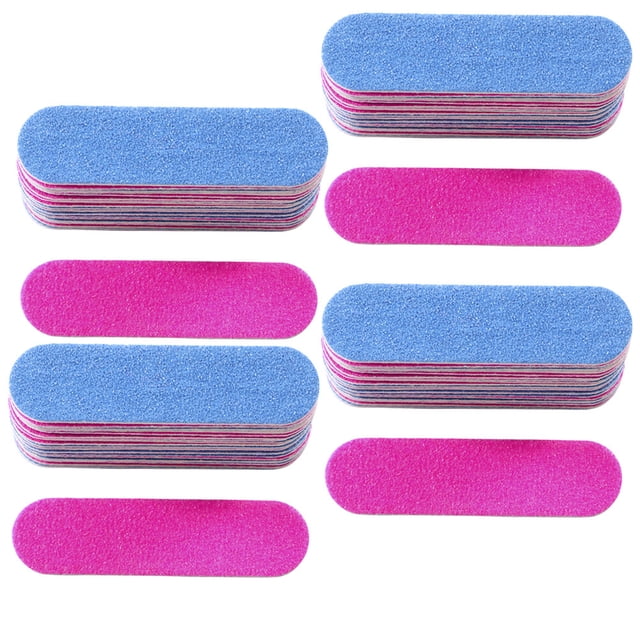 MasteelfCA 300Pcs Disposable Nail File Durable Wood Chip Mini Small File Double-sided Nail File