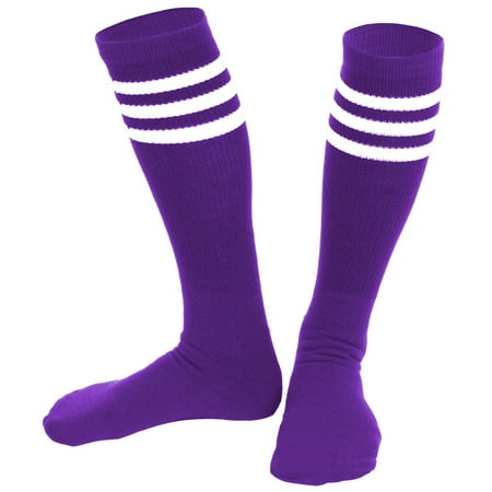 

Woman & Youth Classic Knee-High Tube Socks for Sports Costumes or Everyday Wear