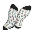 thumbnail image 5 of Vsdgher Boba Milk Tea Unisex Crew Socks Lightweight Breathable Ventilation Ankle Socks, Mid-calf socks for Daily, 5 of 7