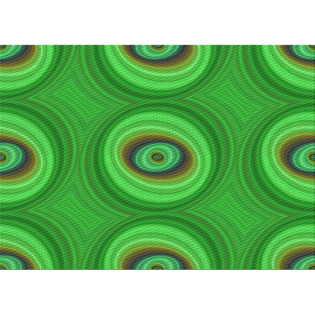 Ahgly Tapis Rectangulaire Lavable en Machine Intérieur Transitionnel Vert Lime, 2 Pieds x 4 Pieds
