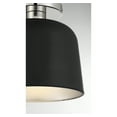 thumbnail image 5 of Trade Winds Nora 1-Light Ceiling Light in Matte Black with Polished Nickel, 5 of 5