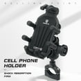 thumbnail image 3 of Motorcycle Phone Mount Holder with Vibration Dampener Anti-theft Motorcycle Cell Phone Holder 360° Adjustable Rotation Motorbike Handlebar Mount, 3 of 9