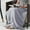 Gray, variant on Flannel Blanket, Polyester Fiber, Machine Washable, Non-Fading Colors, Versatile for Bed, Sofa, Car, Travel, Camping, and Pajama Parties, Great Gift for Family and Friends